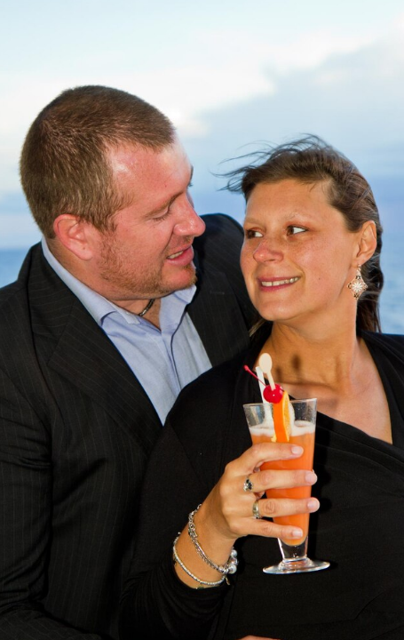 Refined couple where grooming and polish matter